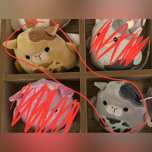 Bittie and Dark Grey w/ spots Sea Cows Micromallow